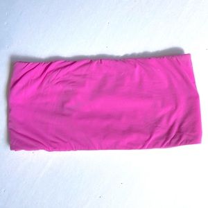 SKIMS Pink Cropped Tube Top